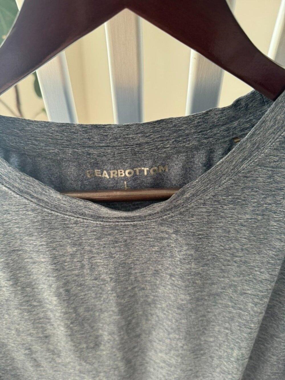 Bearbottom Blue Workout Tee Large - Picture 2 of 2